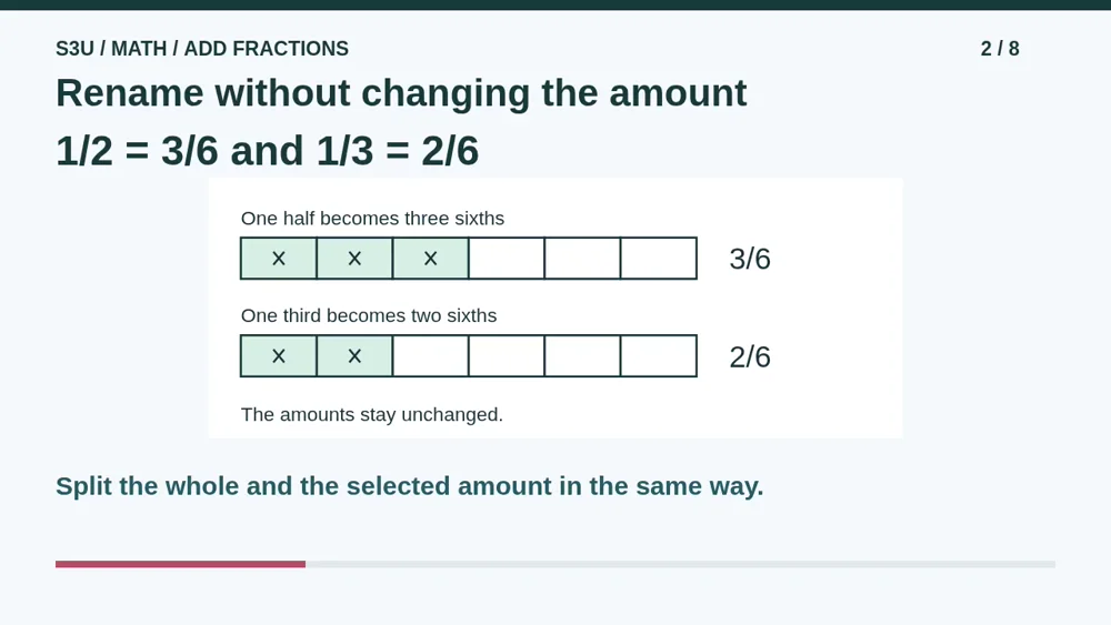 Video illustration: Rename without changing the amount. The spoken explanation follows.