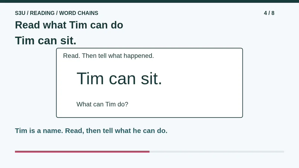 Video illustration: Read what Tim can do. The spoken explanation follows.