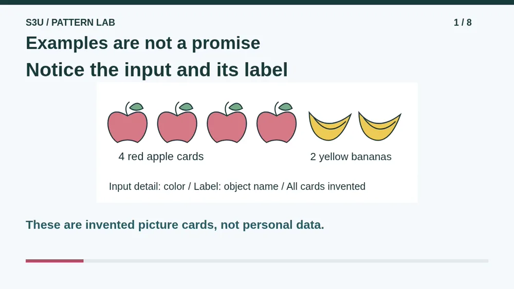 Video illustration: Examples are not a promise. The spoken explanation follows.