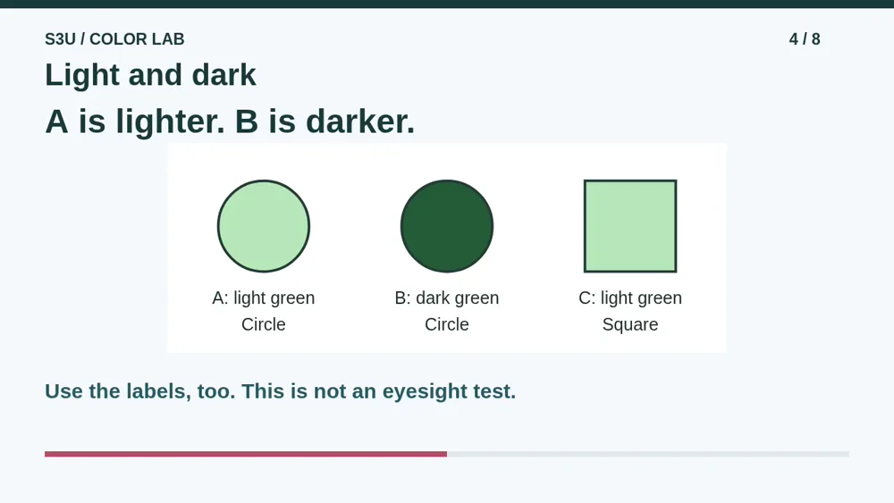 Video illustration: Light and dark. The spoken explanation follows.