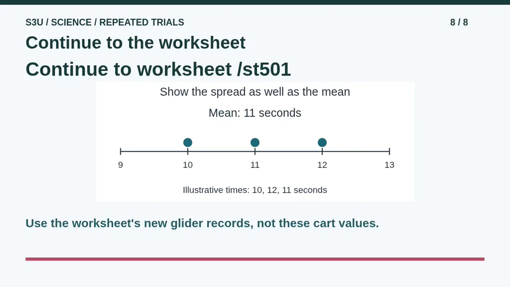 Video illustration: Continue to the worksheet. The spoken explanation follows.