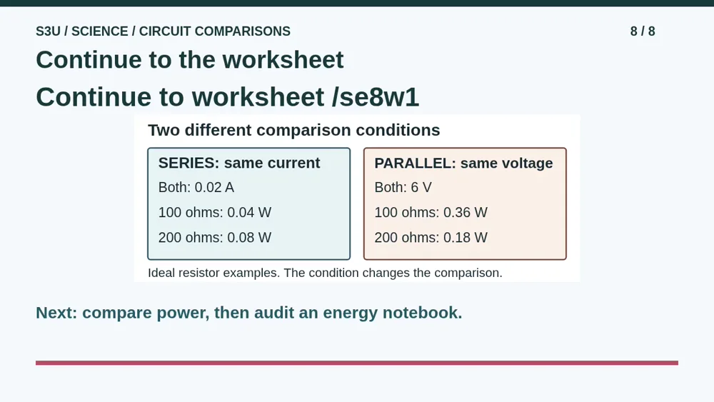 Video illustration: Continue to the worksheet. The spoken explanation follows.