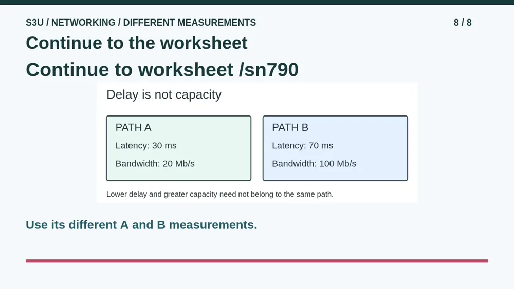 Video illustration: Continue to the worksheet. The spoken explanation follows.