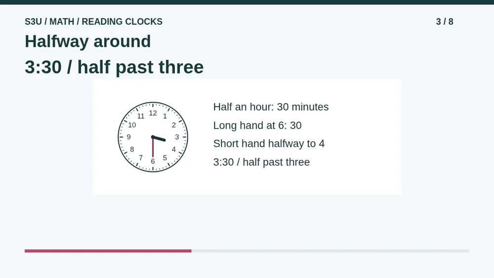 Video illustration: Halfway around. The spoken explanation follows.