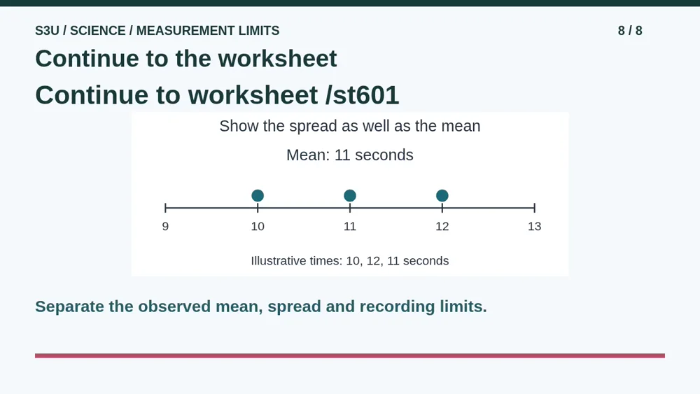 Video illustration: Continue to the worksheet. The spoken explanation follows.