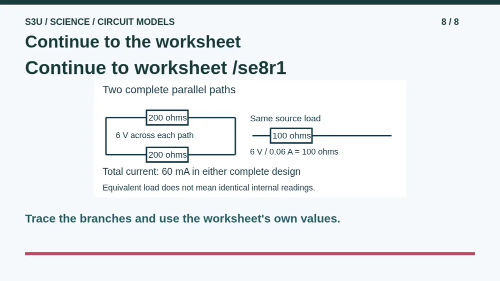 Video illustration: Continue to the worksheet. The spoken explanation follows.