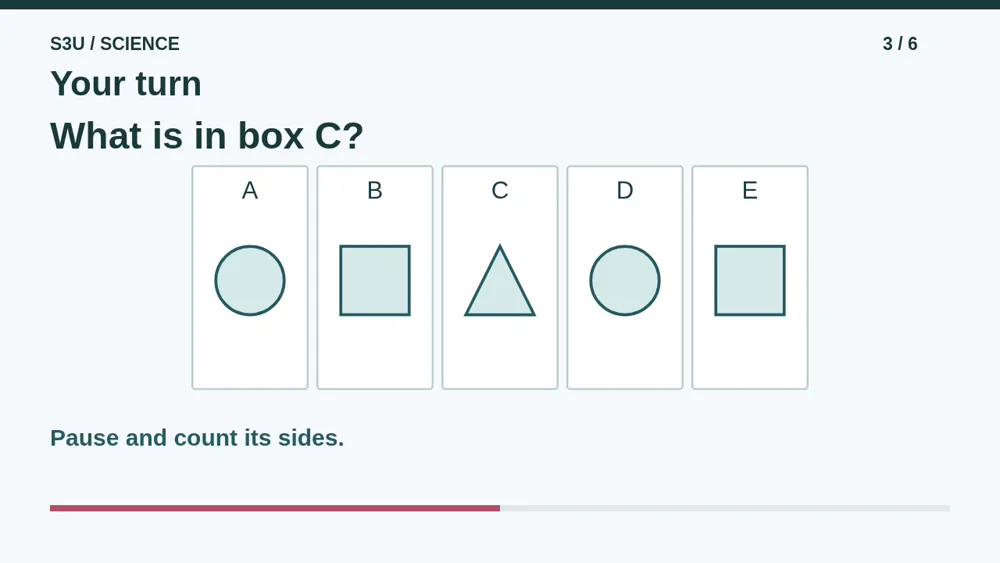 Video illustration: Your turn. The spoken explanation follows.