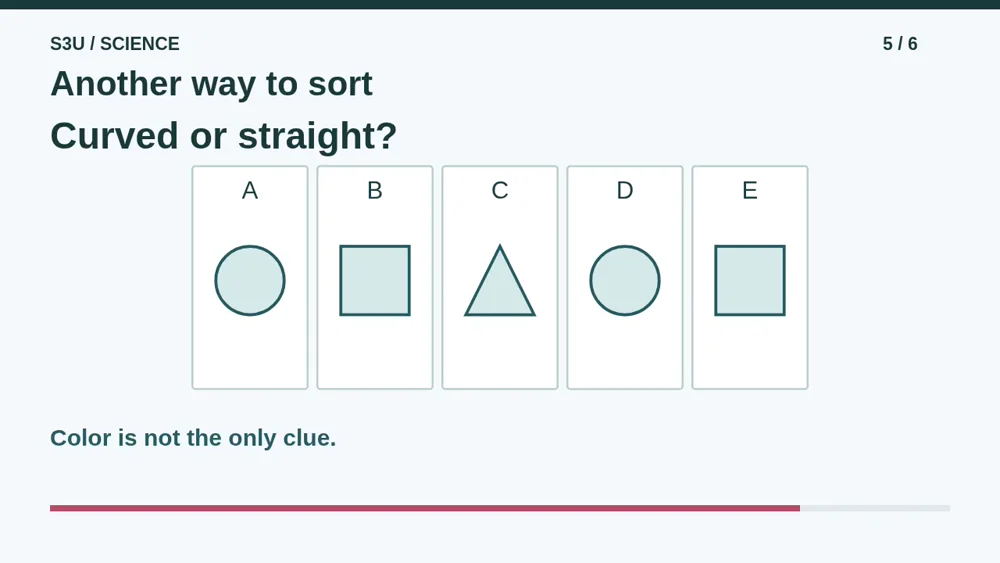Video illustration: Another way to sort. The spoken explanation follows.
