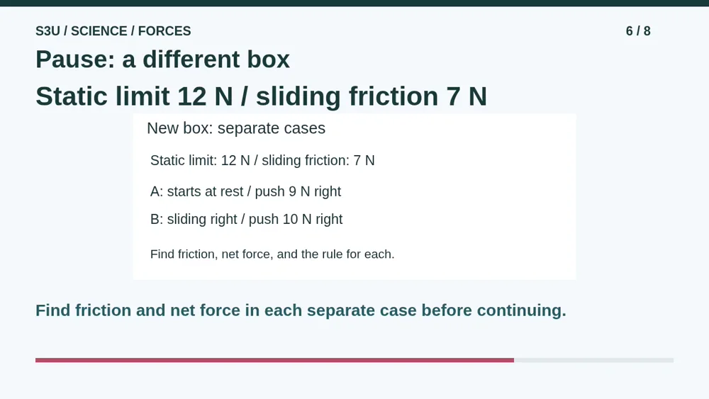 Video illustration: Pause: a different box. The spoken explanation follows.