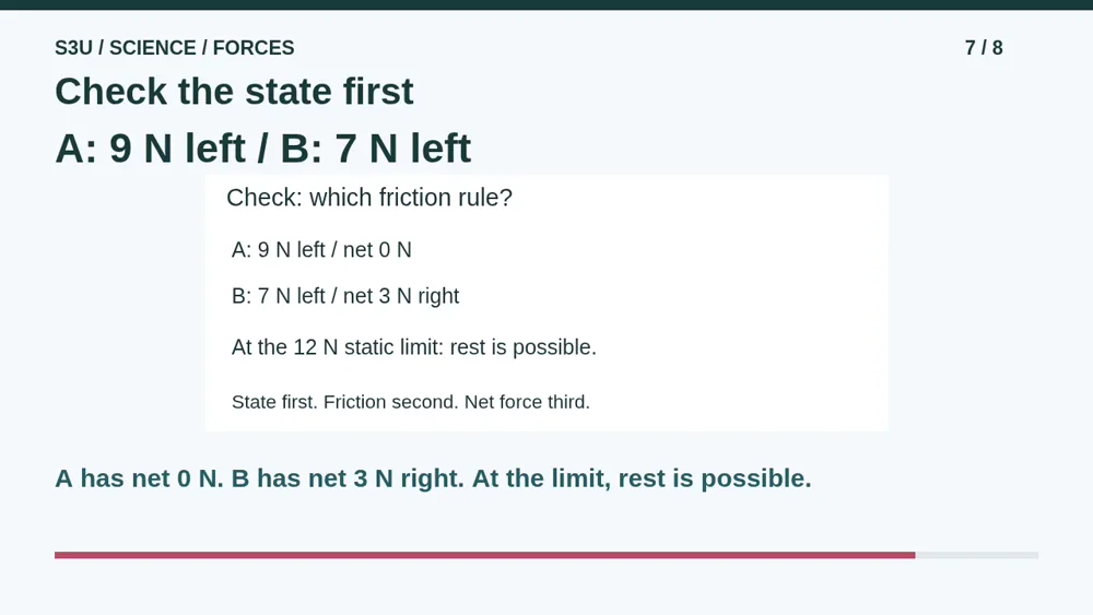 Video illustration: Check the state first. The spoken explanation follows.