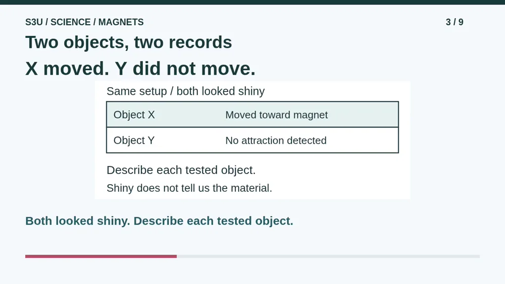 Video illustration: Two objects, two records. The spoken explanation follows.