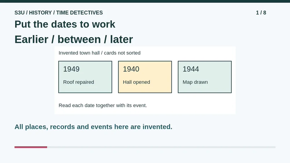 Video illustration: Put the dates to work. The spoken explanation follows.