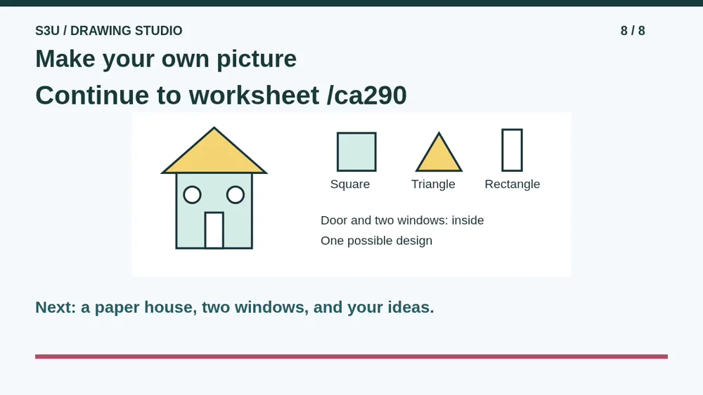 Video illustration: Make your own picture. The spoken explanation follows.