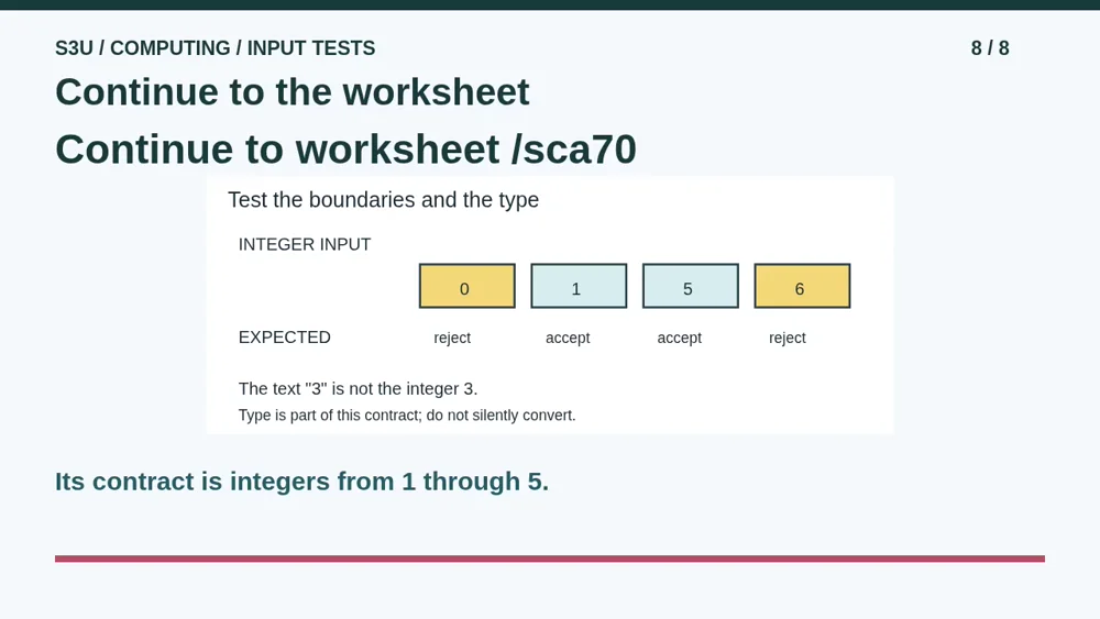 Video illustration: Continue to the worksheet. The spoken explanation follows.