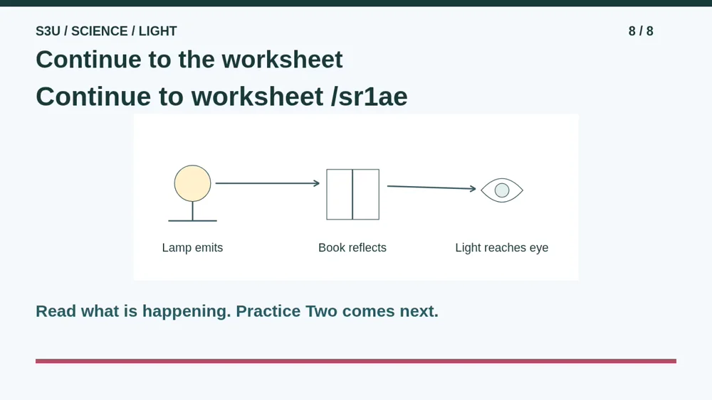 Video illustration: Continue to the worksheet. The spoken explanation follows.