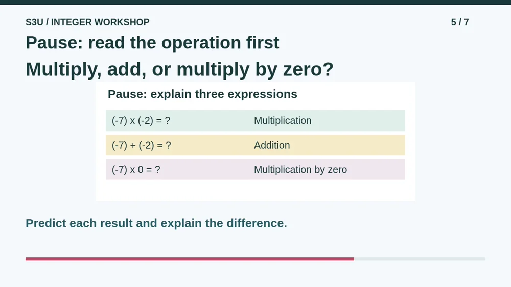 Video illustration: Pause: read the operation first. The spoken explanation follows.